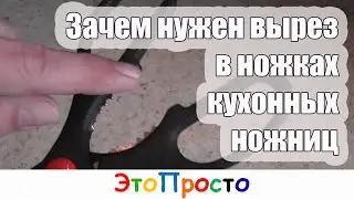 Зачем вырез в ручке кухонных ножниц