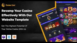 🎰 Online Casino HTML Template | Ready-to-Use Casino Website 🚀
