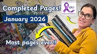 What I Colored in JANUARY 2026 | WIPS & Finished Pages | Adult Coloring
