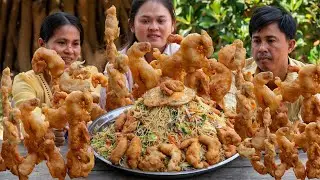 I Fried CRISPY LOBSTER! 🦞 Seafood & Noodles Village Feast (Most Satisfying