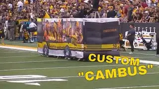 Iowa Marching Band CAMBUS show prop from Dot The i Creative