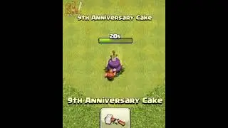 9TH ANNIVERSARY CAKE Cutting 🎉...#Shorts#ShortsVideo#ClashOfClans