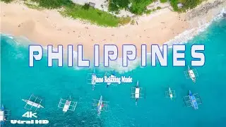 FLYING OVER PHILIPPINES (4K UHD) - Relaxing Music Along With Amazing Nature Videos - 4K Video HD