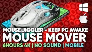 Mouse Jiggler | Mover &ndash; 6 Hours 4K &ndash; Keep PC or Mac Awake | Optical & Magic Mouse Patterns