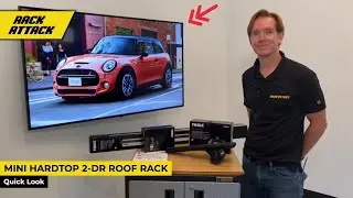 2014&ndash;2022+ MINI Hardtop, 2-дверный хэтчбек с боковыми рейлингами вровень с землей &mdash; лучшие поперечные перекладины для багажников на крышу от Thule