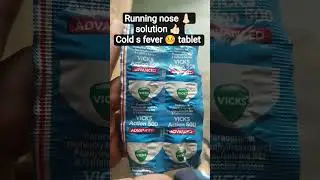 #madicine zone #running nose #solution #cold s fever tablet 🤒💊