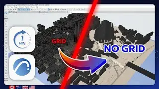 Archicad - Hide the Terrain Mesh Grid for a Cleaner 3D Model