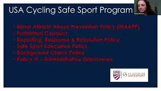USA Cycling Safe Sport Protocol for Sanctioned Events - Event Organizer Webinar Series