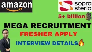 Sopra Steria and Amazon jobs for freshers | Amazon business, quality analyst interview questions