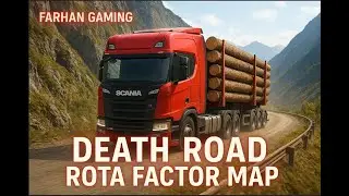 DEATH ROAD ROTA FACTOR MAP | Scania Red Power Truck | Extreme Mountain Drive | ETS 2 | farhan15x