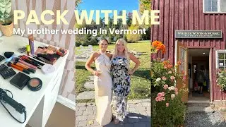 PACK WITH ME FOR MY BROTHERS WEDDING | Amazon Haul, Bridesmaid, Vermont Wedding Weekend!
