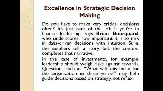 Brian Bourquard&rsquo;s Ultimate Guide to Thriving as a Finance Leader in Today&rsquo;s Market