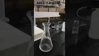 Total hardness of water titration in simples steps| EDTA titration|#chemistry #titration#edta#shorts