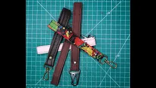 Creating a template and making wrist straps for leather, cotton, vinyl
