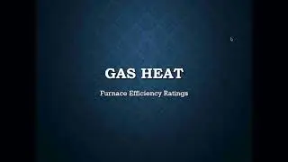 Furnace Efficiency ratings