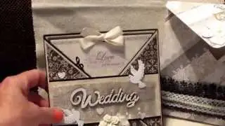 Easel and Crossover Wedding Card