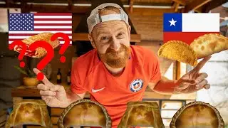 Chilean FOOD VS. American FOOD | The Empanada VS...?!?!?!