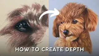 How to Draw Dog Fur with Pastel Pencils