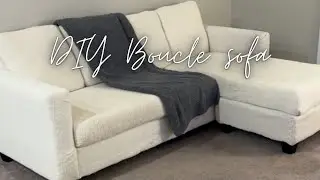 Turning my sofa into a boucle sectional sofa!