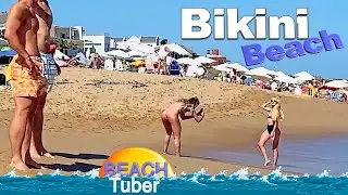 4K VIDEO BEACH WALK Bikini Beach URUGUAY SLOW TV Travel vlog