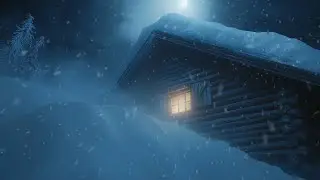 Wailing Blizzard Howls & Hissing Snow Gusts for Sleeping | Screeching Arctic Breezes & Blasting Wind