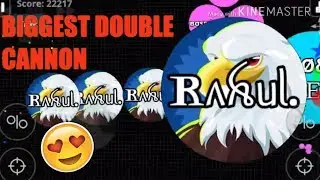 BEST DOUBLE CANNON SPLITS IN AGARIO MOBILE // SICK EDITS 😍😍😍😍