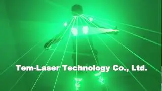 Green Laser Clothes,Green Laser Waistcoat  LED costumes With Laser Gloves and Glasses