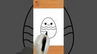 How to Draw an Easter Egg in 30 Seconds 🥚🌸 | Easy & Fun #Shorts
