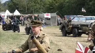 Warbikes escorting 'De Gaulle' at the White Horse Military Show 2024
