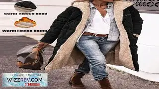 Women Reversible Hooded Mid Length Thickened Casual Daily Jacket M0023 Autumn Winter SHEIN