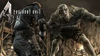Resident Evil 4 El Gigante Fight - Gameplay Professional