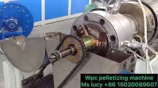 Wpc pelletizing machine