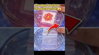 You won't believe this water trick|Diy Water Activated Art.#diy #easycraft #shorts