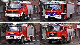 [Feuer in Schule 🚒🔥] ● FEUERWEHR LANGERWEHE ● EINSATZFAHRTEN zu Abschluss&uuml;bung der Jugendfeuerwehr 🚨
