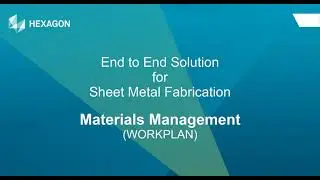 End to End Solution for Sheet Metal Fabrication : 08  Materials Management