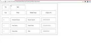 Table Attributes - Web Development Course -23