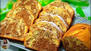 Chec Pufos Marmorat fără Praf de Copt / Chec cu Ciocolata / Retete de Chec Pufos