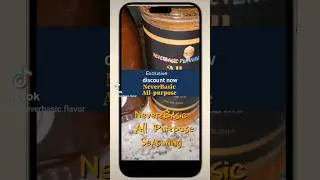 NeverBasic Flavors low sodium All Purpose Seasoning.  #blackcontentcreators #blackfoodblogger