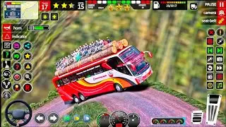 Real City Coach Driving Simulator Gameplay | Bus Driving Game 2025