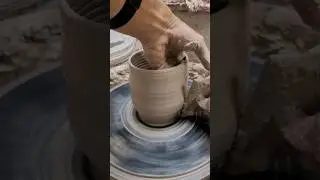 I made many pottery mugs today!