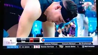 NFL COMBINE 2nd run -40 yard dash, Sony Michel and Rashad Penny