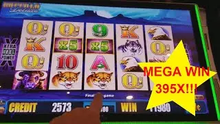 MEGA WIN 5X5 BUFFALO DELUXE!!!!  395X!!!