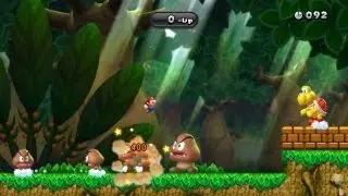 New Super Mario Bros. U - Challenges: Big Goomba Bounce Bash (Wii U)