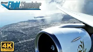 Microsoft Flight Simulator 2020 *MAXIMUM GRAPHICS* 777 Wing View Takeoff Toronto