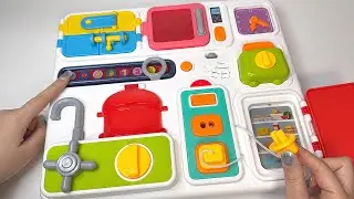 [🎀toy asmr🎀] Big Fidget Busy Board ASMR | Satisfying Unboxing Toys (No Talking)