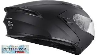 VEVOR Motorcycle Helmet Unmasked Smart Street ABS & High Density Helmet