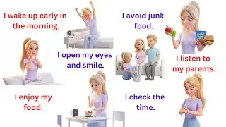 100 Morning Routine English Sentences | Daily English Practice | Improve English Speaking