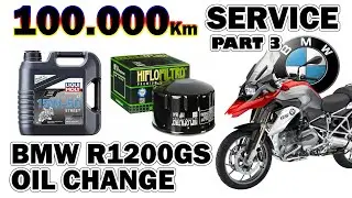BMW R1200GS  Part 3- OIL / FILTER CHANGE 100000 km Service  - Hexhead