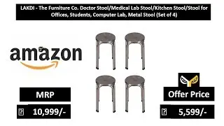 LAKDI - The Furniture Co. Doctor StoolMedical Lab StoolKitchen StoolStool