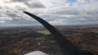 Осенняя посадка на аэродроме Новинки, Landing, aerodrome Novinki, Piper ArrowIII
